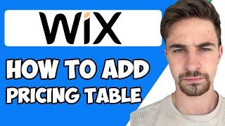 How to Add Pricing Table to Wix Website 2023