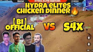 BI VS S4X | T2 Gaming+NightFury+Gunner+Brainiac Vs Danny Plays | Hydra Elites Chicken Dinner