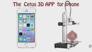 Cetus 3D Printer iPhone App Demo