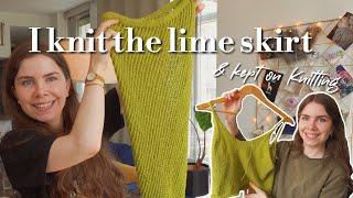 I Knit The Lime Skirt & It Led to an Unexpected Knit Surprise️ #Knitting