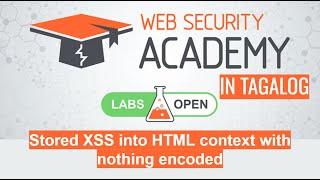 Stored XSS into HTML context with nothing encoded | Portswigger Academy