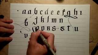 How to start calligraphy and calligraphy letters #1