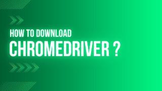 How to Download Chrome Driver for Chrome Web Browser | Selenium WebDriver with Python | Tutorial 4