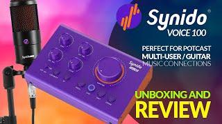 Synido Voice 100 Audio Interface | Unboxing And Review