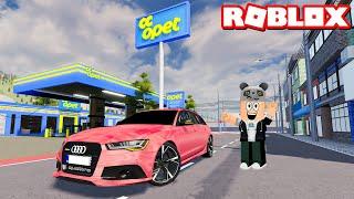 Audi ile Benzinliğe Geldim!! Gerçekçi Araba Oyunu - Panda ile Roblox Realistic Car Driving
