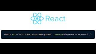 Handle URL params in react using react-router-dom.