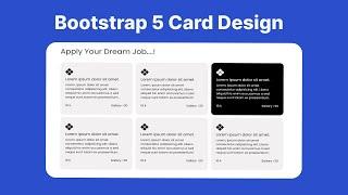 How to use Bootstrap 5 Card | hover Effect on Card with Mobile Responsive | Download Free Code