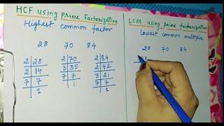 class 4 lcm and hcf | class 5 lcm and hcf|hcf and lcm using prime factorization in hindi