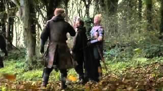 Brienne of Tarth fights three men