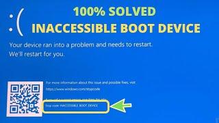 How To Fix Inaccessible Boot Device - PC Ran Into a Problem and Needs to Restart Bluescreen Of Death