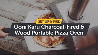 Ooni Karu 12 Wood and Charcoal-Fired Portable Pizza Oven | How to Setup & Light it