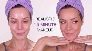 REALISTIC 15-Minute Makeup For Everyday | Effortless, Natural Look 40+