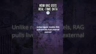 How RAG Uses Real-Time Data  #RAG #AI #RealTimeData #TechFacts #SmartAI #AIInnovation