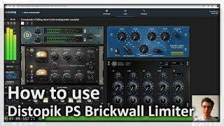 Distopik Precision 시리즈 Brickwall 리미터 튜토리얼