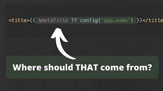 Laravel: Set Meta Titles with View Composers