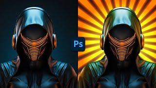 How to make a Sunburst Effect in Photoshop