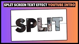 Split Screen Text Effect YouTube Intro Tutorial | CapCut PC Tutorial