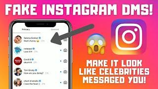 How to Make It Look Like Celebrities Messaged You on Instagram! | Fake Instagram DMs (Fun Prank)