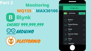 Monitoring Sensor MQ135 dan MAX30100 - ESP8266 PlatformIO