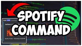 [NEW] - How to make a SPOTIFY COMMAND for your discord bot! || Discord.js V14