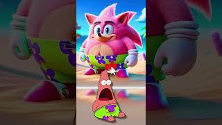 SpongeBob Enters Sonic’s Universe?!  | #shorts #spongebob #sonic #cartoon #funny