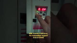 #KEB Inverter Error E.OP