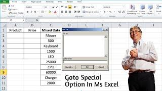 Excel Pro Tips to use Goto Special Option in Excel