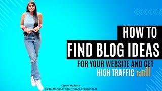 How to find Blog Ideas for your website #digitalmarketingforbeginners