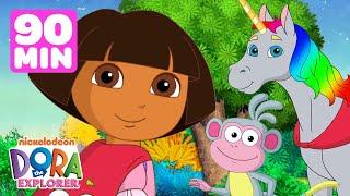 Dora's Most Daring Rescues! w/ Boots  90 Minutes | Dora the Explorer | Dora & Friends