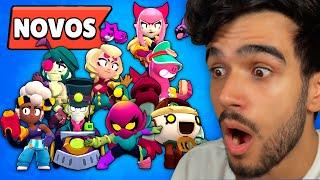 TESTEI TODOS OS MEUS BRAWLERS NUNCA JOGADOS NO BRAWL STARS!!