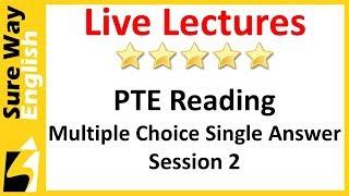 PTE Reading Multiple Choice Single Answer Practice Questions Set 2