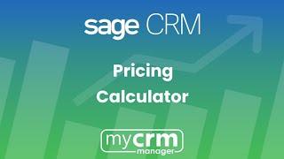 Sage CRM Pricing Calculator