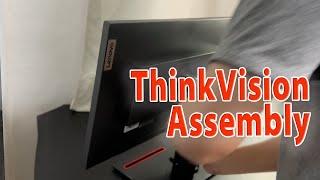 Lenovo Thinkvision Unboxing and Assembly