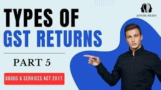 Types of GST Returns | Due Dates of GSTR 1, 3B ,9 | QRMP Scheme #gst #qrmp #gstr