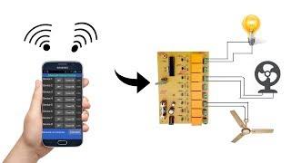 Bluetooth 8-Channel relay control ( Fan and Light ) board  (with Android App)