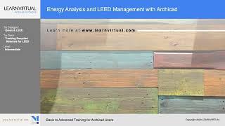 Tracking Recycled Materials in Archicad for LEED