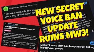 NEW SECRET VOICE CHAT BAN UPDATE RUINS MW3 PARTY FRIENDS CHAT 2024!