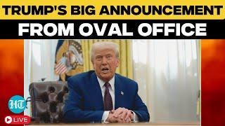 President Trump LIVE | Addresses Hamas, Ukraine & Tariffs in Major Oval Office Briefing | Trump News