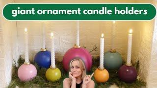 Christmas Ornament Candle Holders DIY