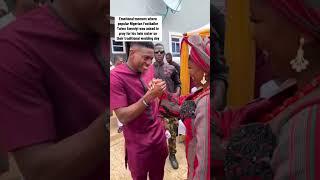FOOTBALLER TAIWO AWONIYI IN TEARS AT HER TWIN SISTER’S WEDDING CEREMONY