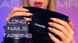ASMR Tapping and Whispering for Sleep  Long Nails  English/French