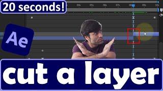 How to cut a layer in After Effects