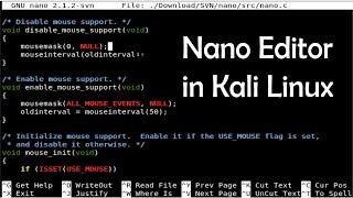  Beginner's Guide to Use Nano Editor in Kali Linux | EH#12 | Techdudes