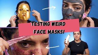 Testing Weird Face Masks! | VIX GLAM