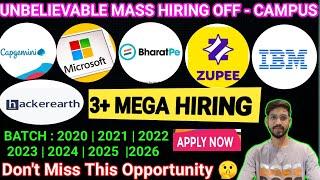 Capgemini New Hiring Update | Direct Test Hiring | OFF Campus Drive 2026 , 2025 , 2024 , 2023 Batch