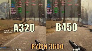 AMD B450 vs A320 Motherboard - Ryzen 3600