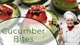 Avocado Basil Cucumber Bites | Appetizer Recipes | Rosa Recipes