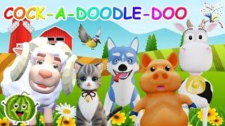 The Animal Sounds Song CF || Cock - A - Doodle - Doo || EduFam || Kids Songs and Nursery Rhymes ~