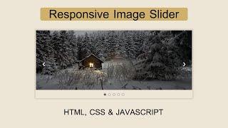Responsive Image Slider With Auto-sliding And Full Controls | HTML,CSS & Pure JavaScript