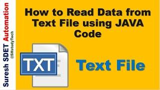 How to Read Data from Text File using JAVA Code